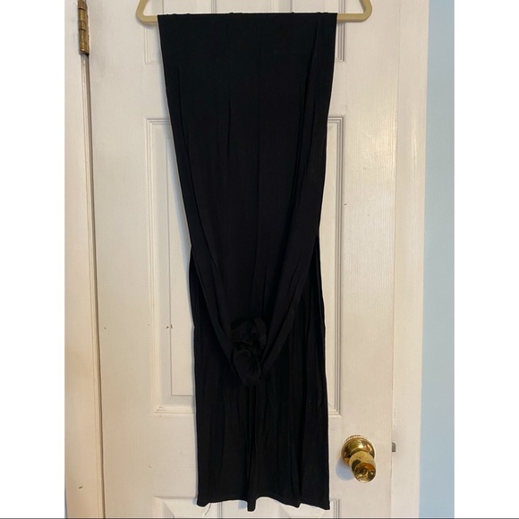 Black Double Slit Maxi Skirt | Size S - Picture 1 of 2